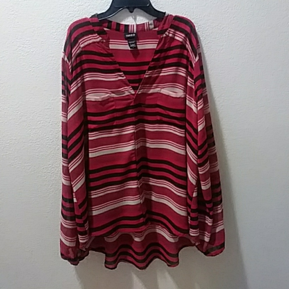 TORRID LONG SLEEVE BLOUSE size 1